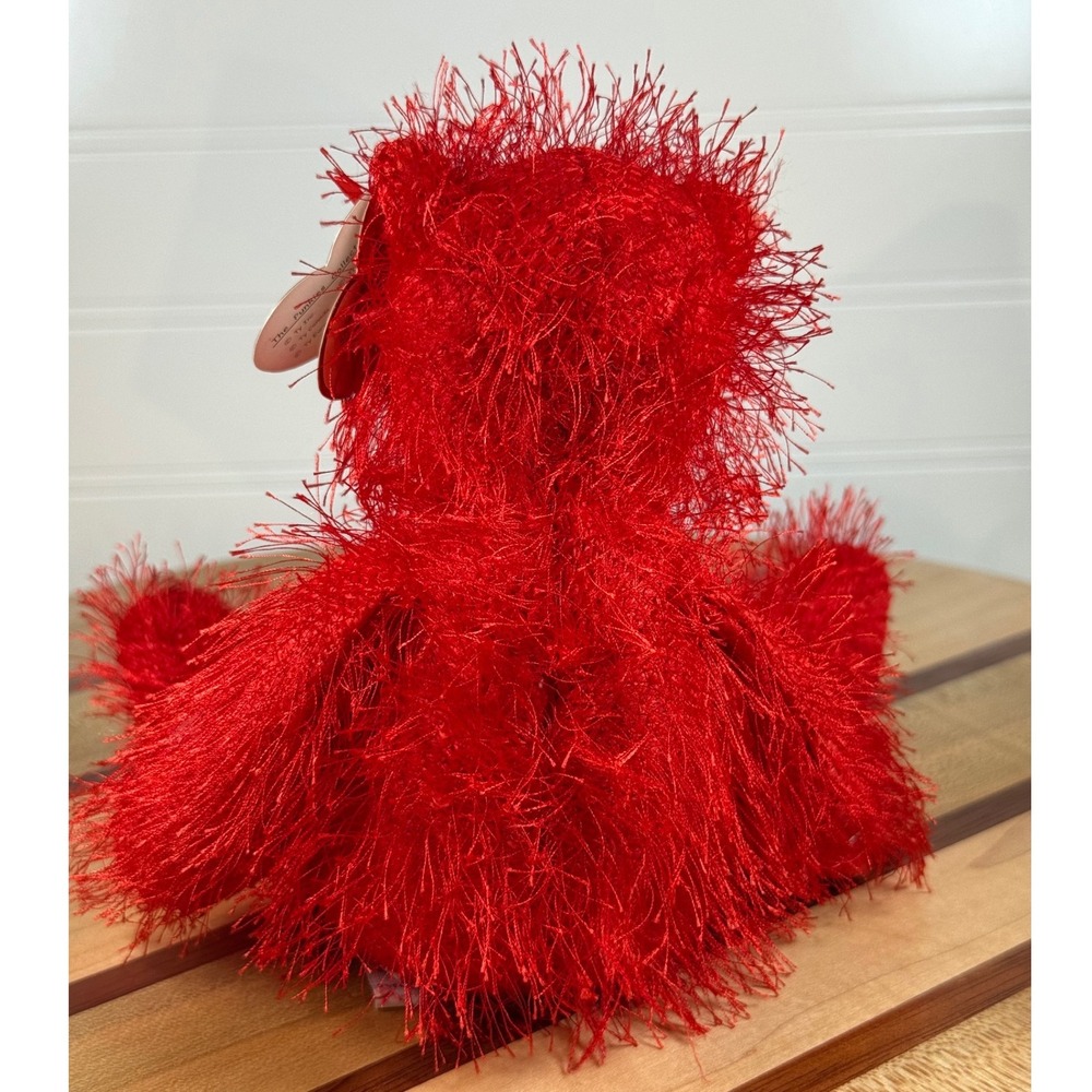 Ty Punkies Sizzles Red Shaggy Bear Plush Toy 2002 The Punkies Collection - Picture 3 of 6